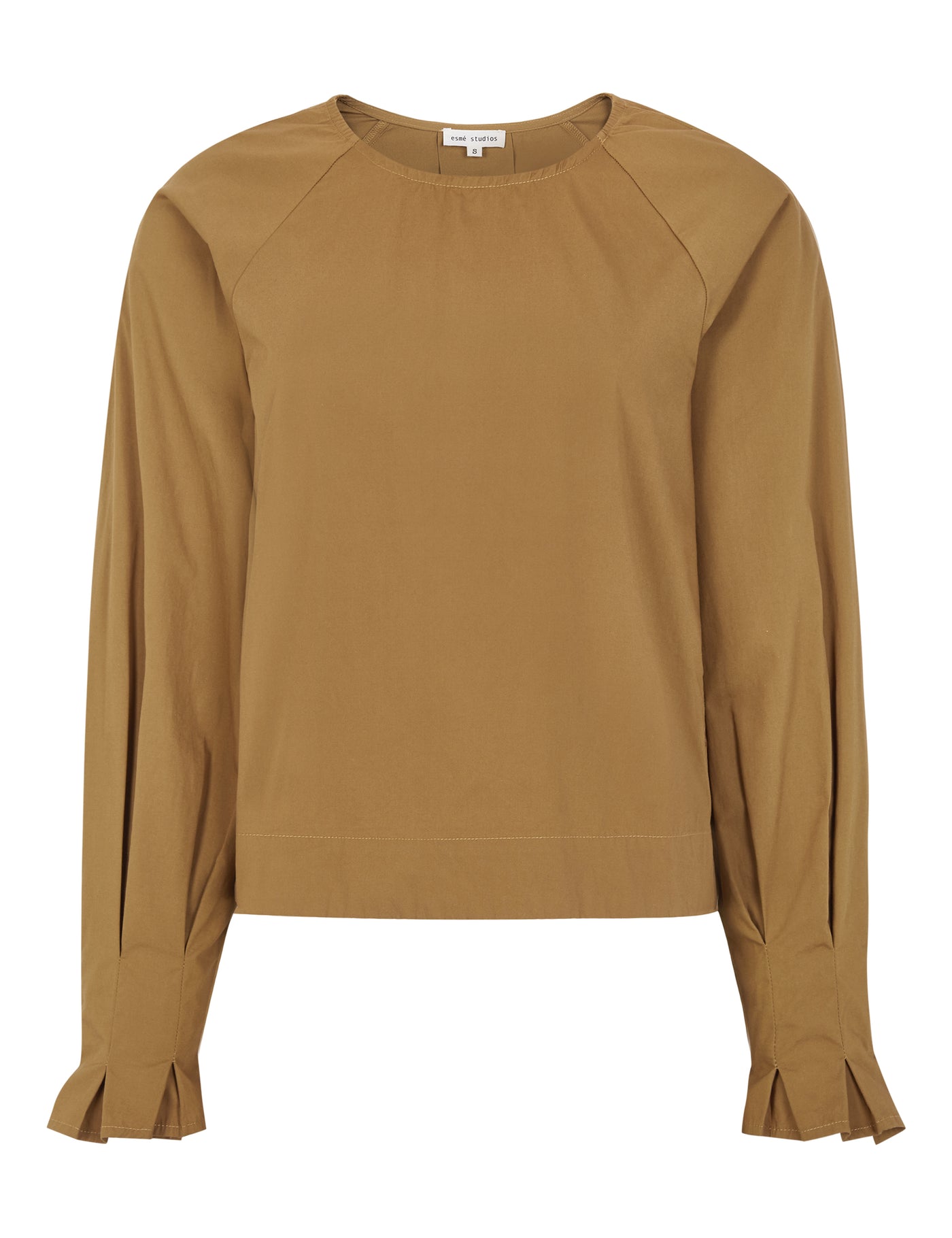 esmé studios ESRusso LS Blouse Shirts & Blouse 279 Brown Sugar