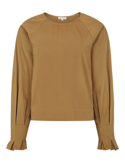 esmé studios ESRusso LS Blouse Shirts & Blouse 279 Brown Sugar