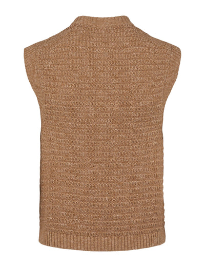 esmé studios ESSaga Knit Vest GOTS Knit 272 Incense Mélange