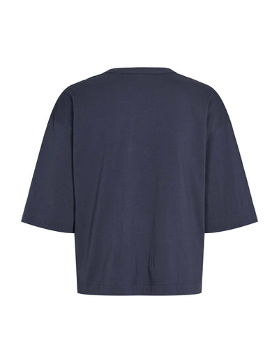 esmé studios ESSigne 2/4 Boxy T-shirt GOTS T-shirt and Tops 281 Blue Nights