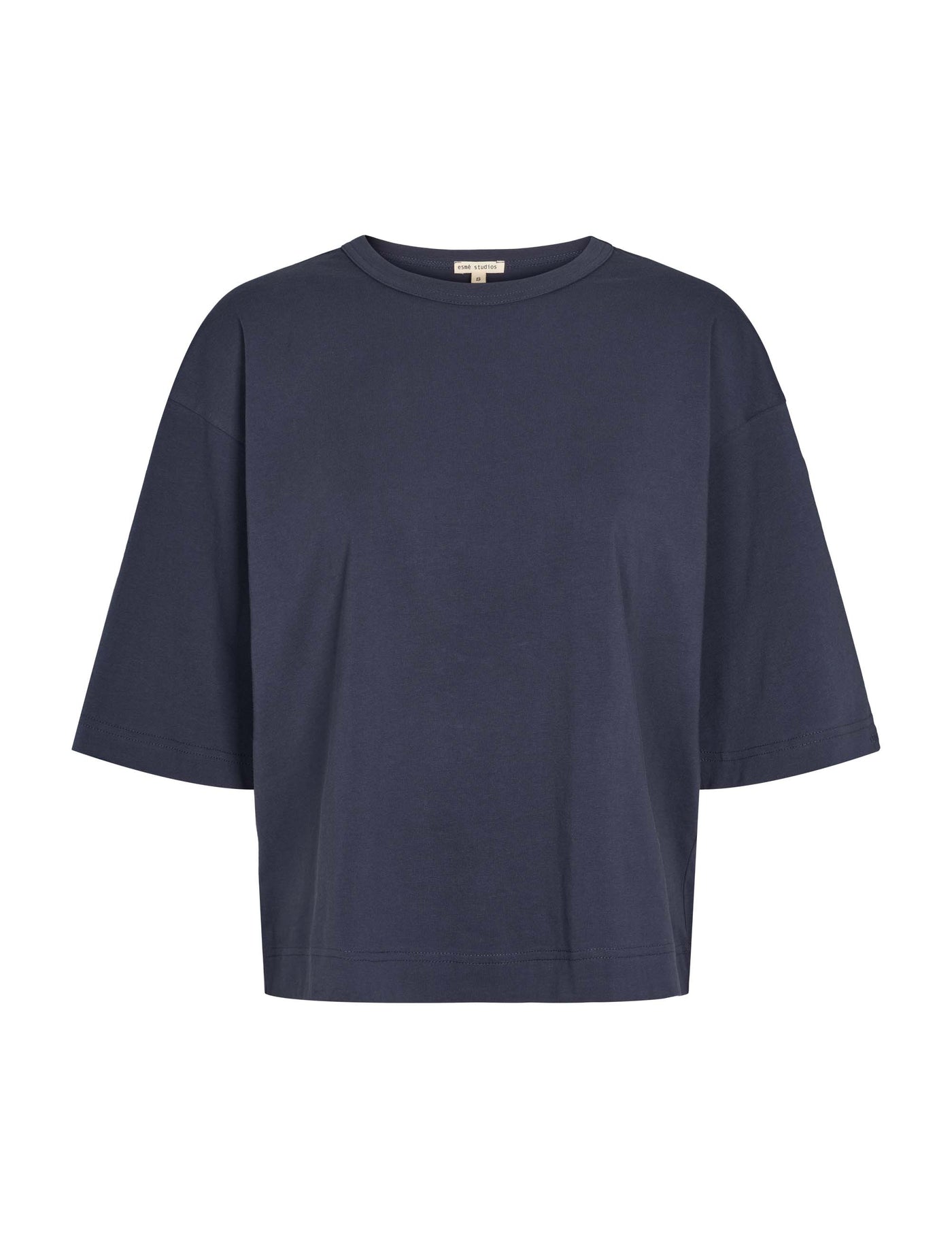 esmé studios ESSigne 2/4 Boxy T-shirt GOTS T-shirt and Tops 281 Blue Nights