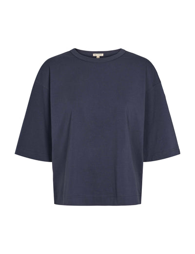 esmé studios ESSigne 2/4 Boxy T-shirt GOTS T-shirt and Tops 281 Blue Nights
