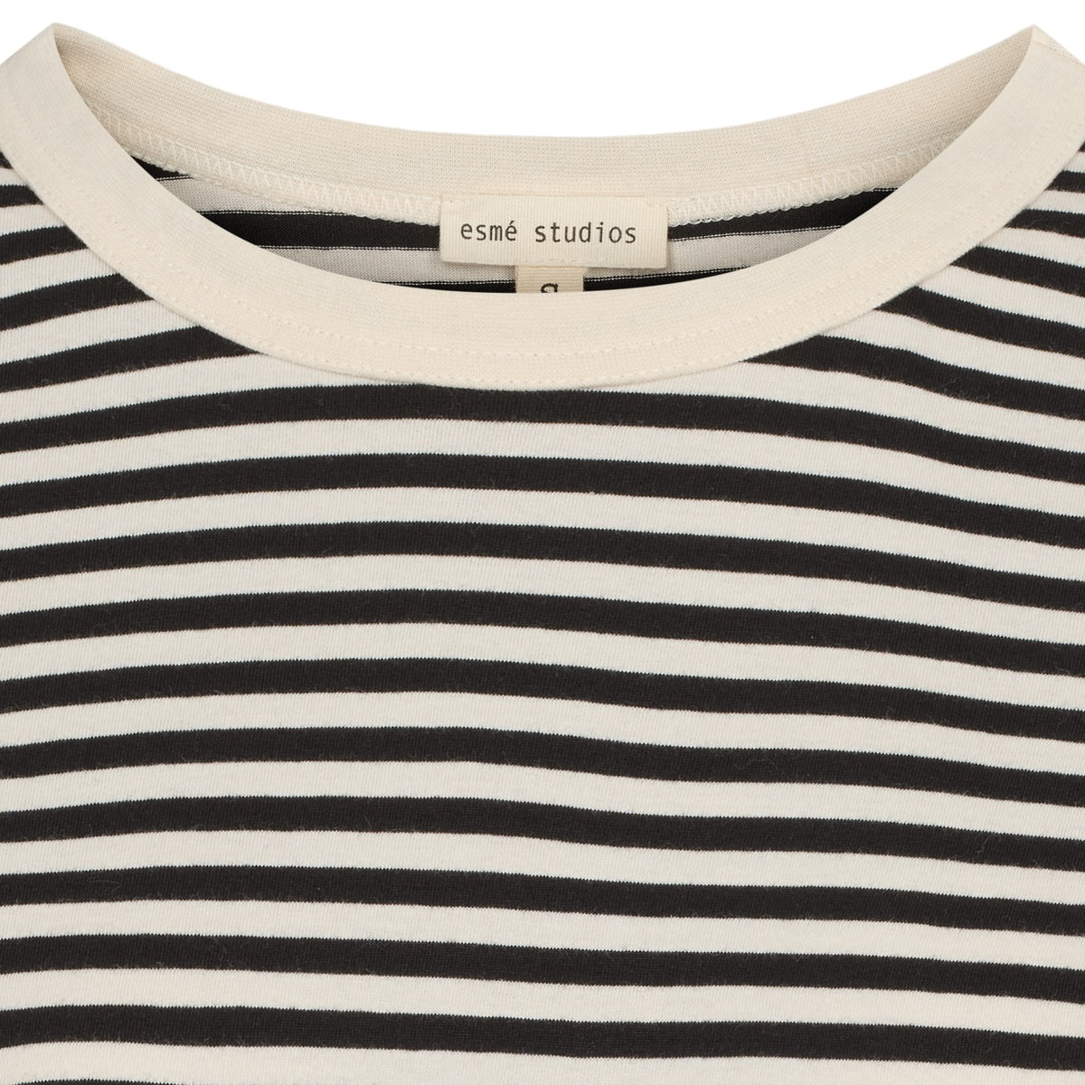 esmé studios ESSigne Boxy T-shirt Stripe GOTS T-shirt and Tops 252 Black Stripe