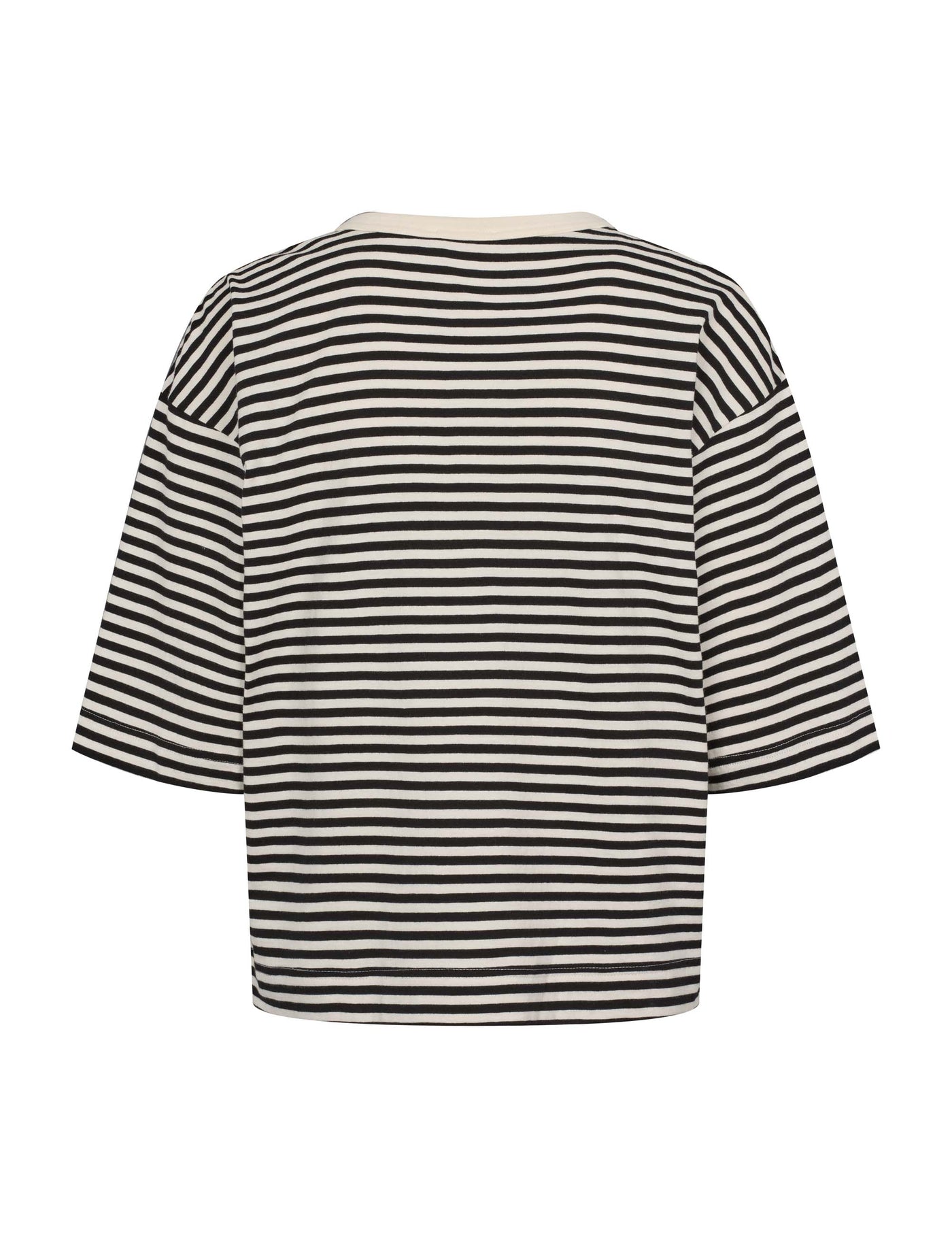 esmé studios ESSigne Boxy T-shirt Stripe GOTS T-shirt and Tops 252 Black Stripe