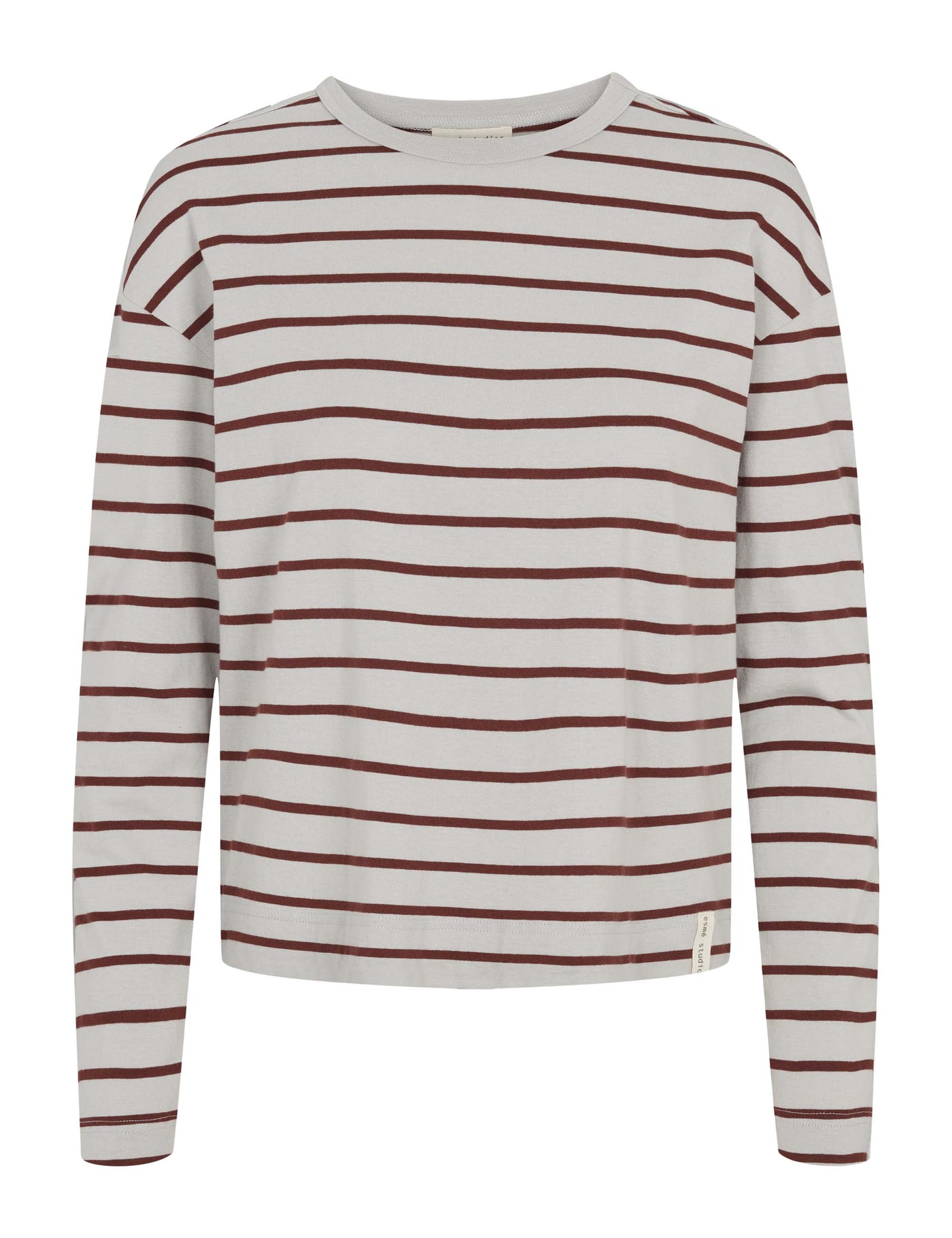 esmé studios ESSigne LS Striped T-shirt - GOTS T-shirt and Tops 221 Pearl Blue