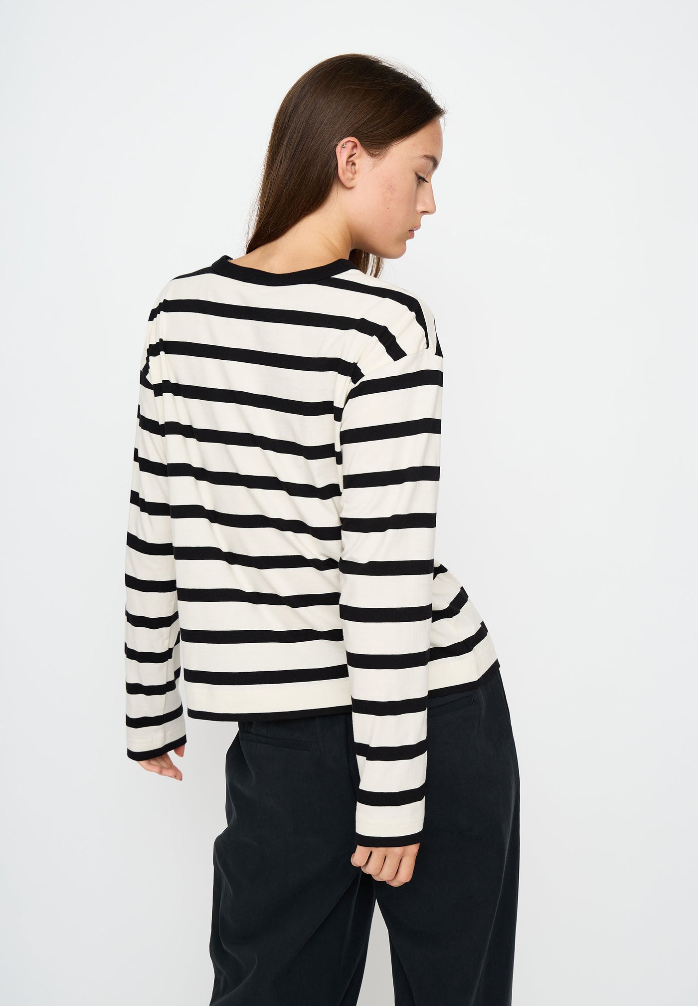 esmé studios ESSigne LS Striped Top GOTS T-shirt and Tops 132 Pristine