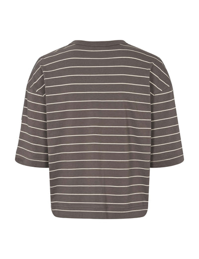 ESSigne Striped 2/4 Boxy T-shirt - GOTS