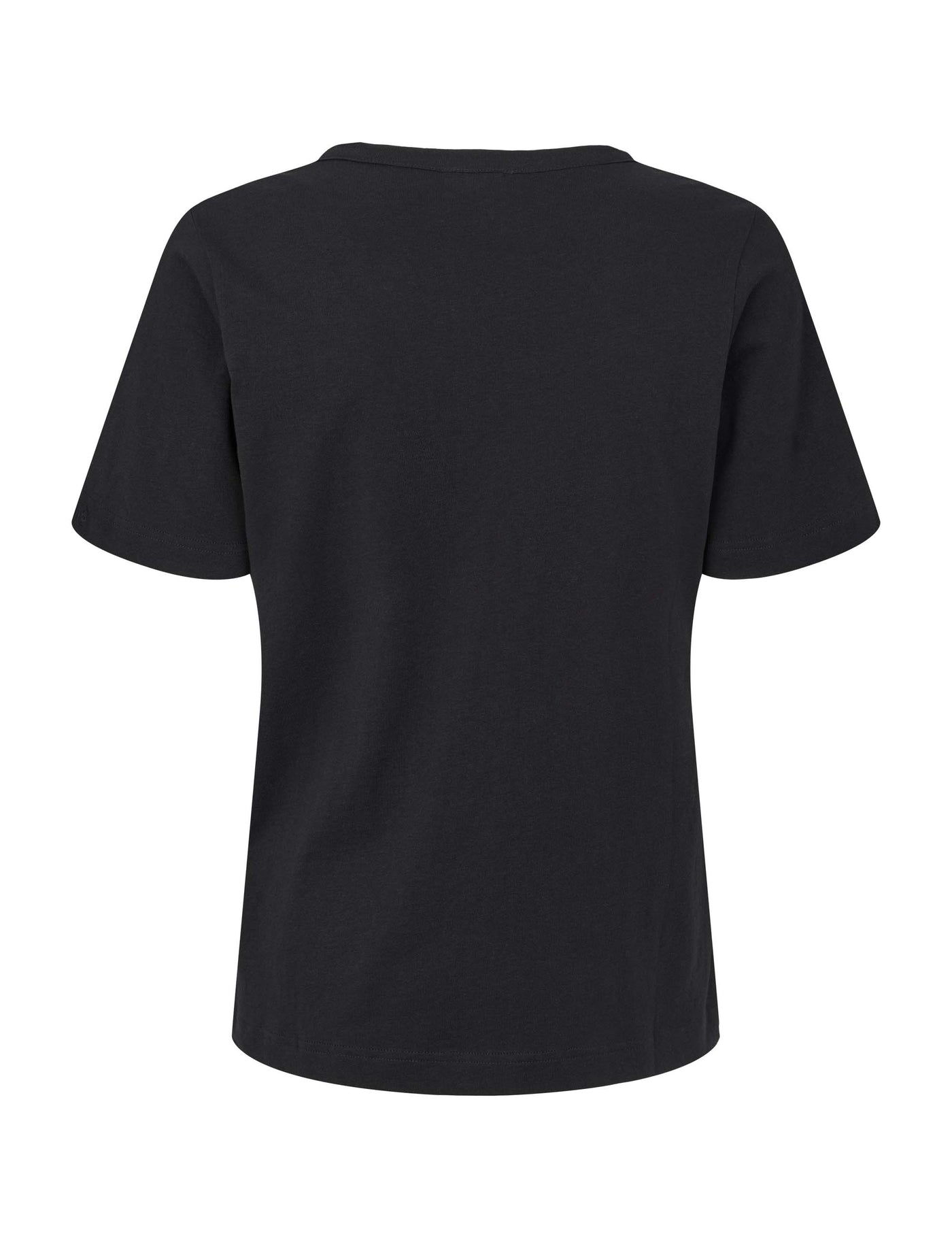 esmé studios ESSigne V-neck T-shirt GOTS T-shirt and Tops 001 Black