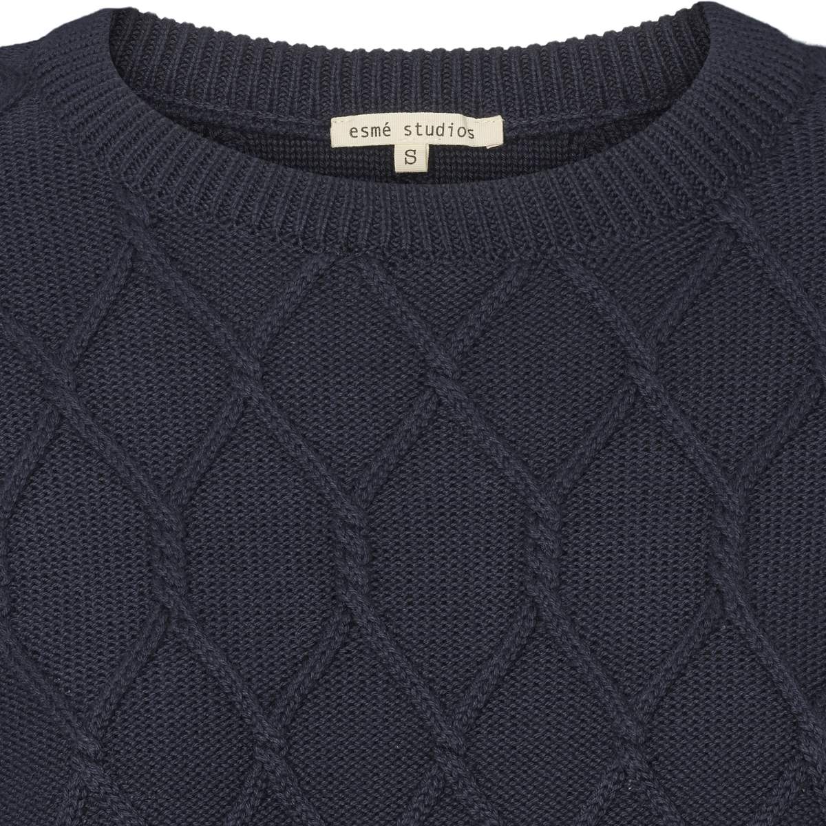 esmé studios ESSimone O-neck Knit GOTS Knit 003 Dark Sapphire