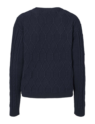 esmé studios ESSimone O-neck Knit GOTS Knit 003 Dark Sapphire