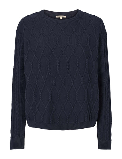 esmé studios ESSimone O-neck Knit GOTS Knit 003 Dark Sapphire