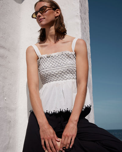 esmé studios ESStar Smock Top GOTS T-shirt and Tops 022 Snow White