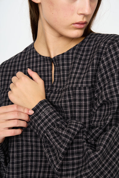 esmé studios ESValdis Blouse Shirts & Blouse 264 Black Check