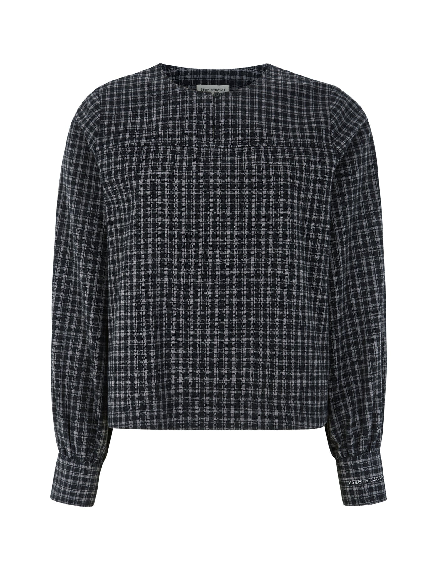 esmé studios ESValdis Blouse Shirts & Blouse 264 Black Check