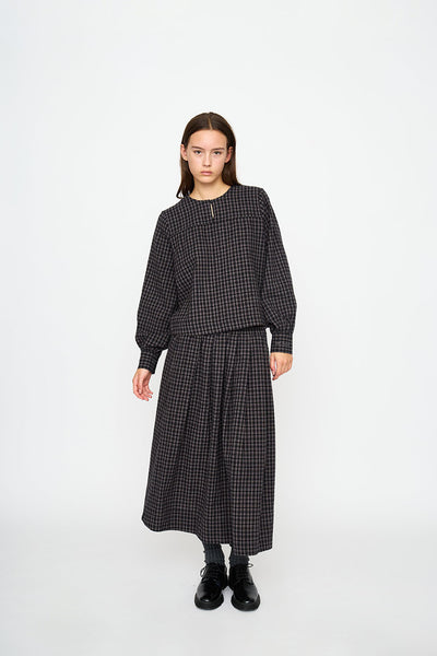 esmé studios ESValdis Blouse Shirts & Blouse 264 Black Check