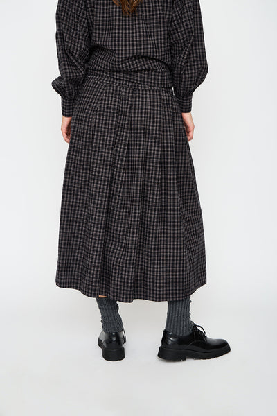 esmé studios ESValdis Midi Skirt Skirt 264 Black Check