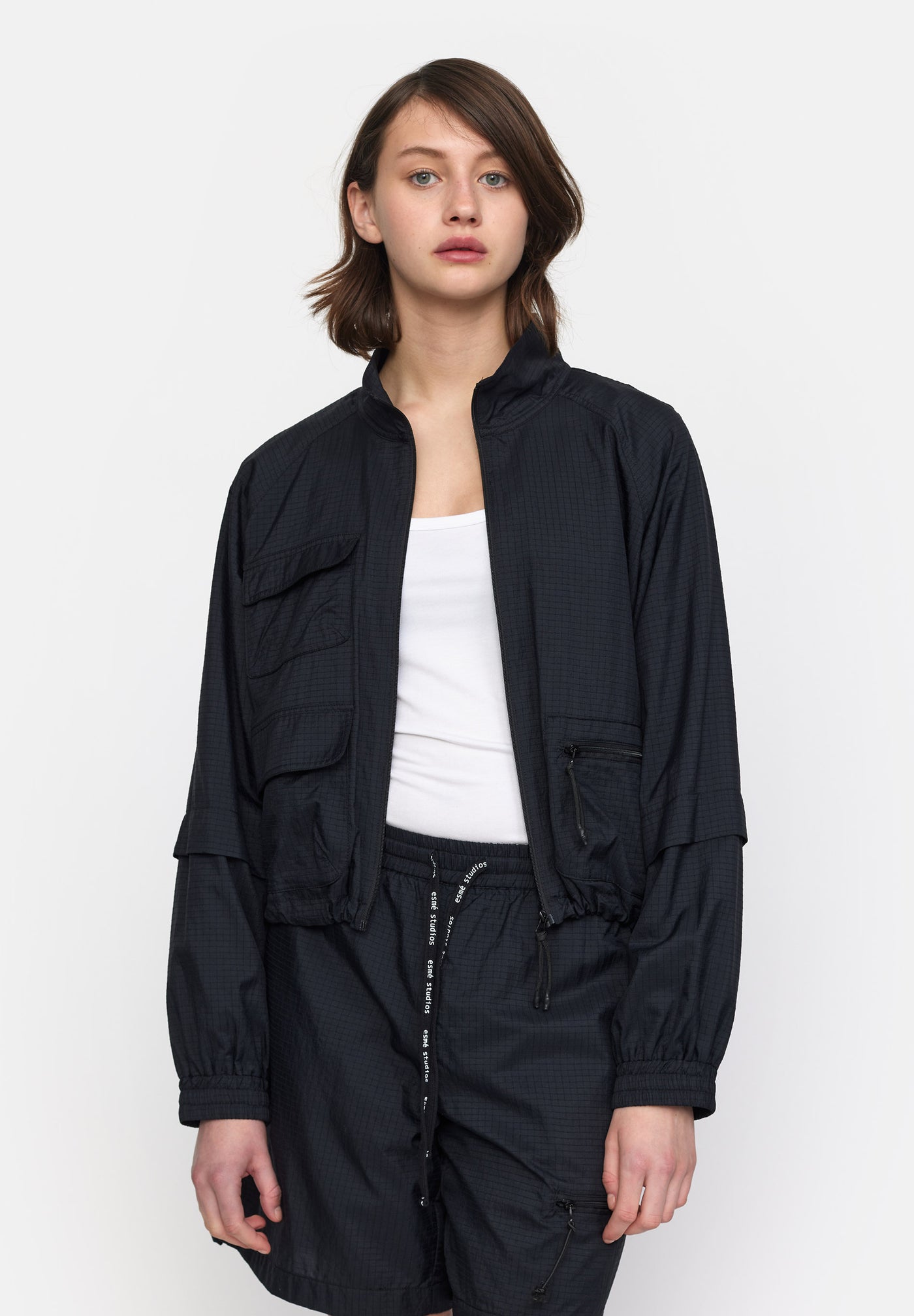 esmé studios Liane Short Jacket Outerwear 001 Black