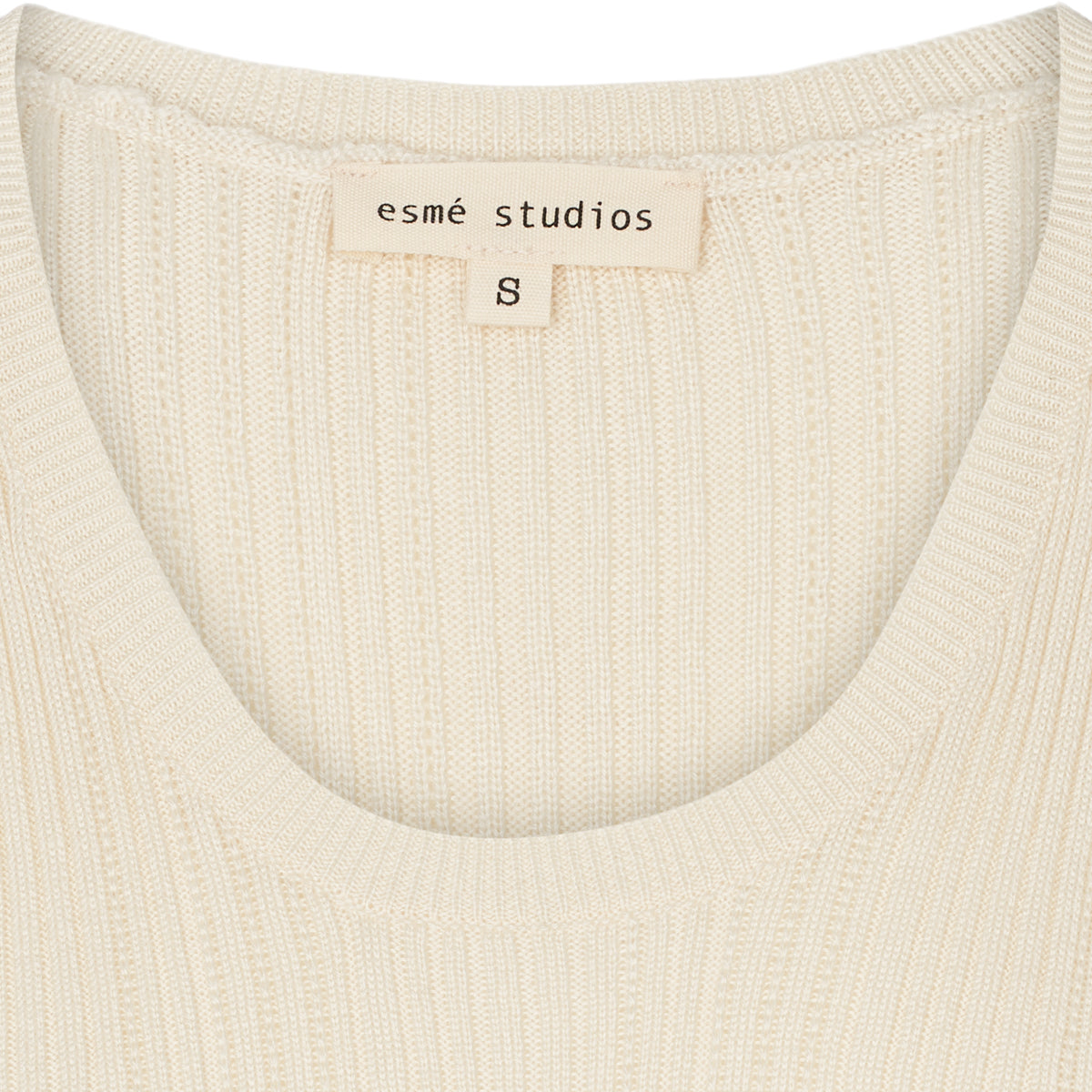 esmé studios Rosetta SL Knit Top T-shirt and Tops 132 Pristine