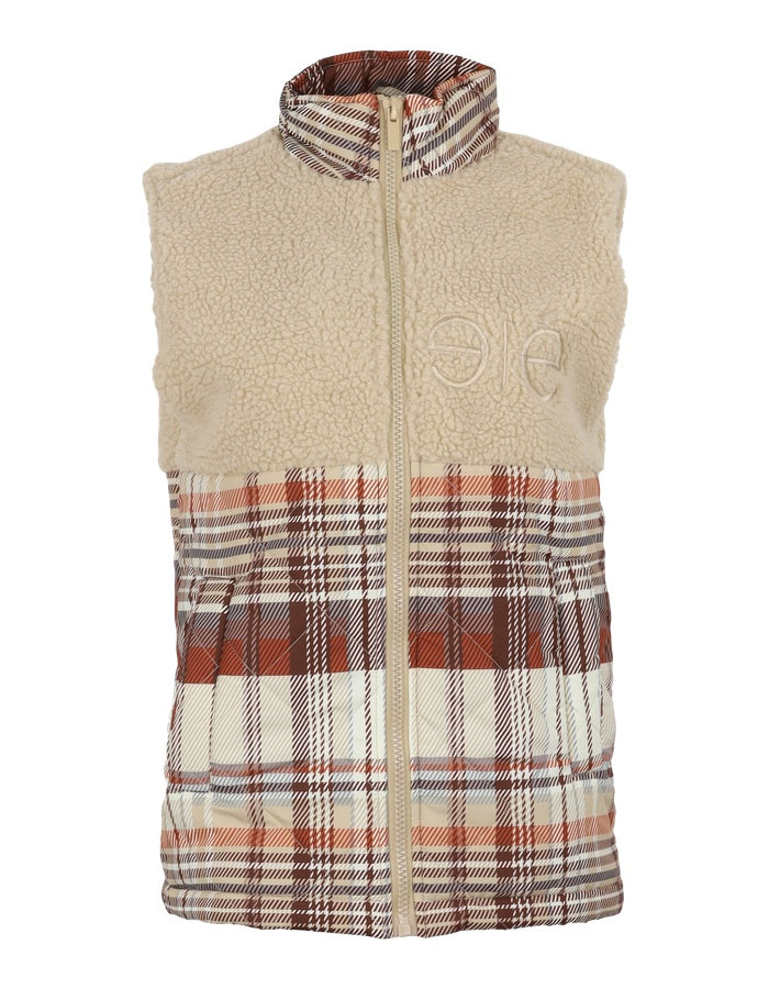 Preowned ESShirl Quilt Vest - Multi colour check