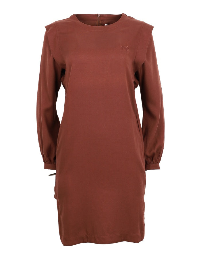 Preowned ESDawn LS O-neck Dress - Chocolate Fondant