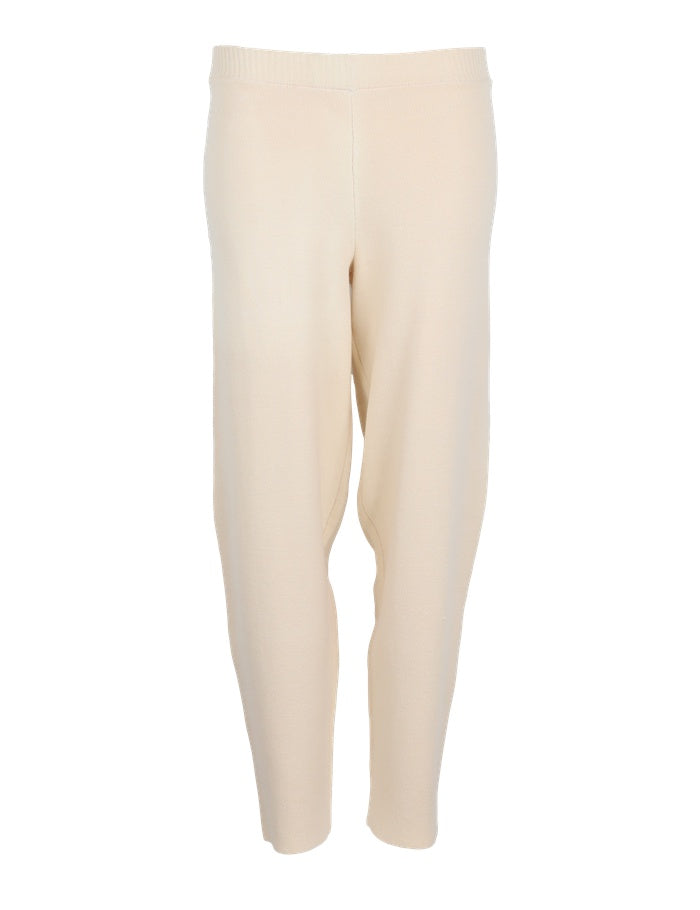 Preowned ESNabila Cropped Carrot Knit - Egg White