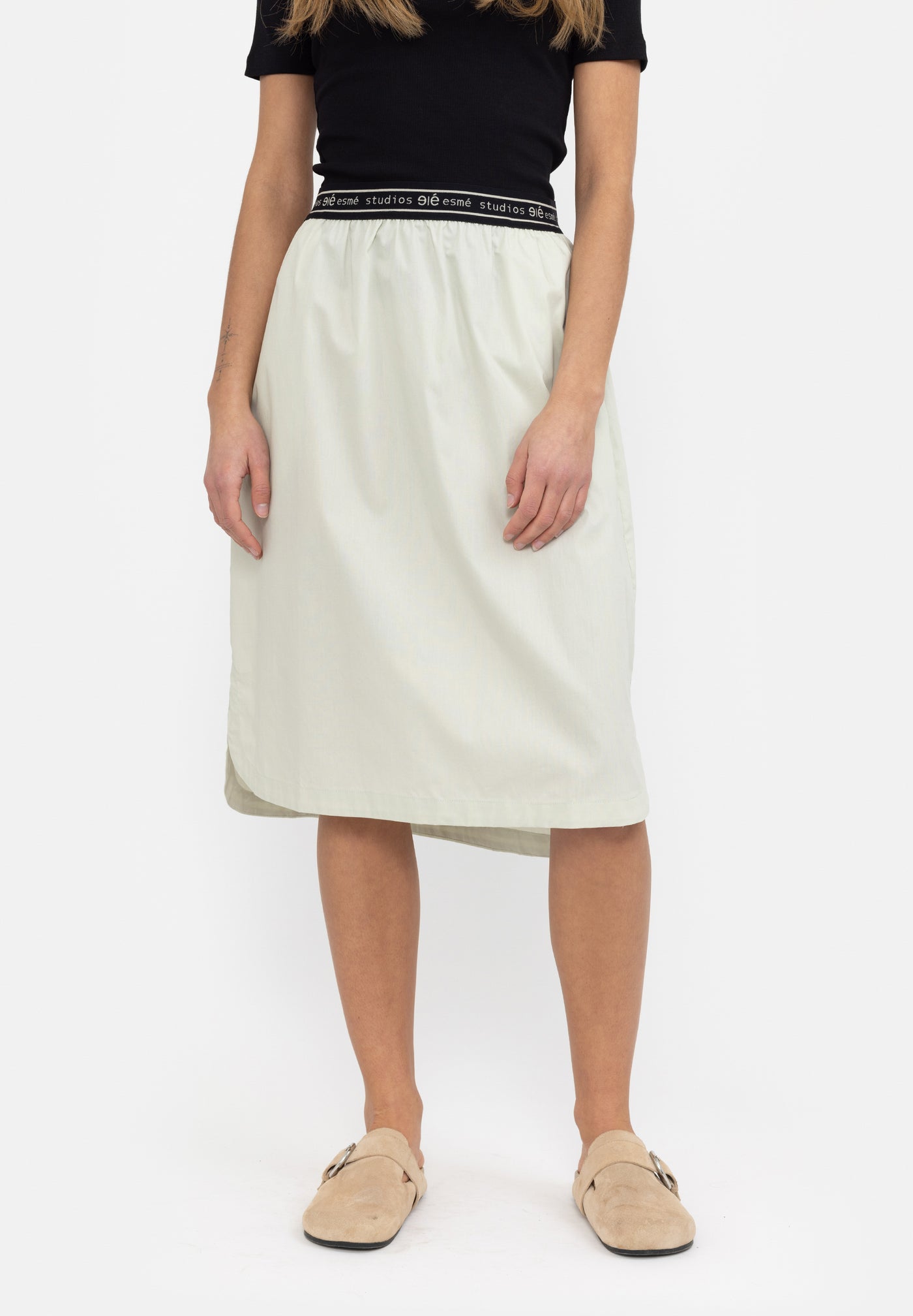 esmé studios ESAya Midi Skirt Skirt 212 Celadon Tint