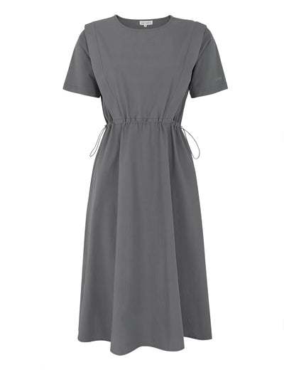 esmé studios ESLelou SS Dress Dress 174 Charcoal Gray
