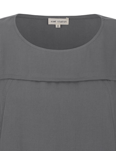 esmé studios ESLica 2/4 Dress Dress 174 Charcoal Gray