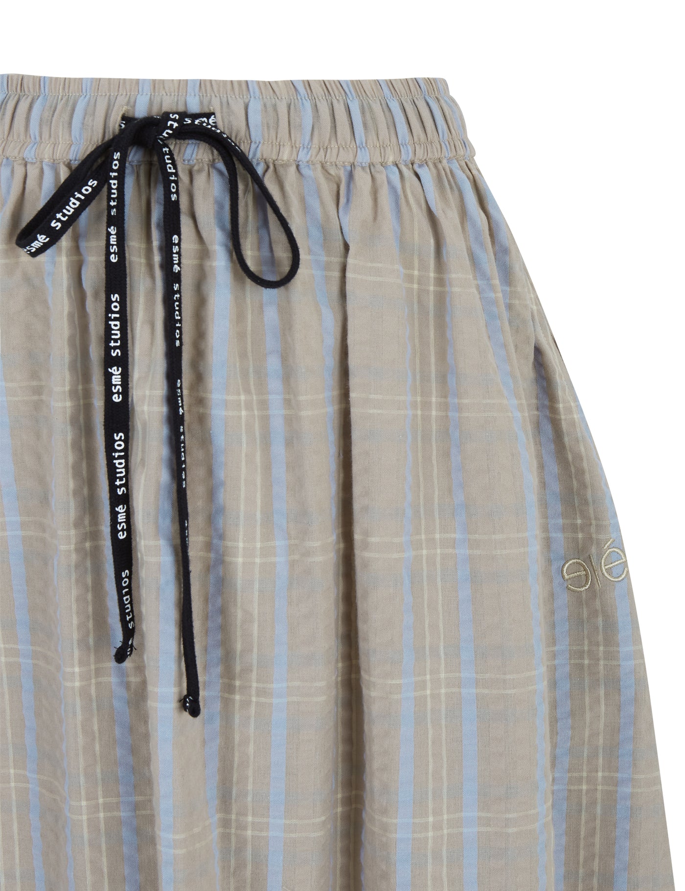 esmé studios ESMella Midi Skirt Skirt 205 Chateau Gray Checks