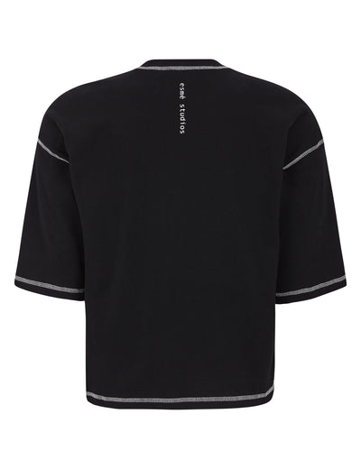 esmé studios ESMunja 2/4 Boxy T-shirt T-Shirt 001 Black