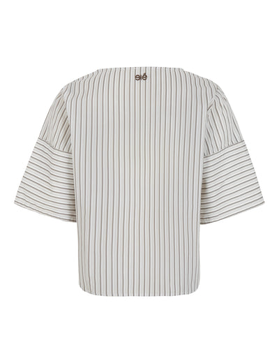 esmé studios ESNeva 2/4 Blouse Shirts & Blouse 206 Snow White Stripes