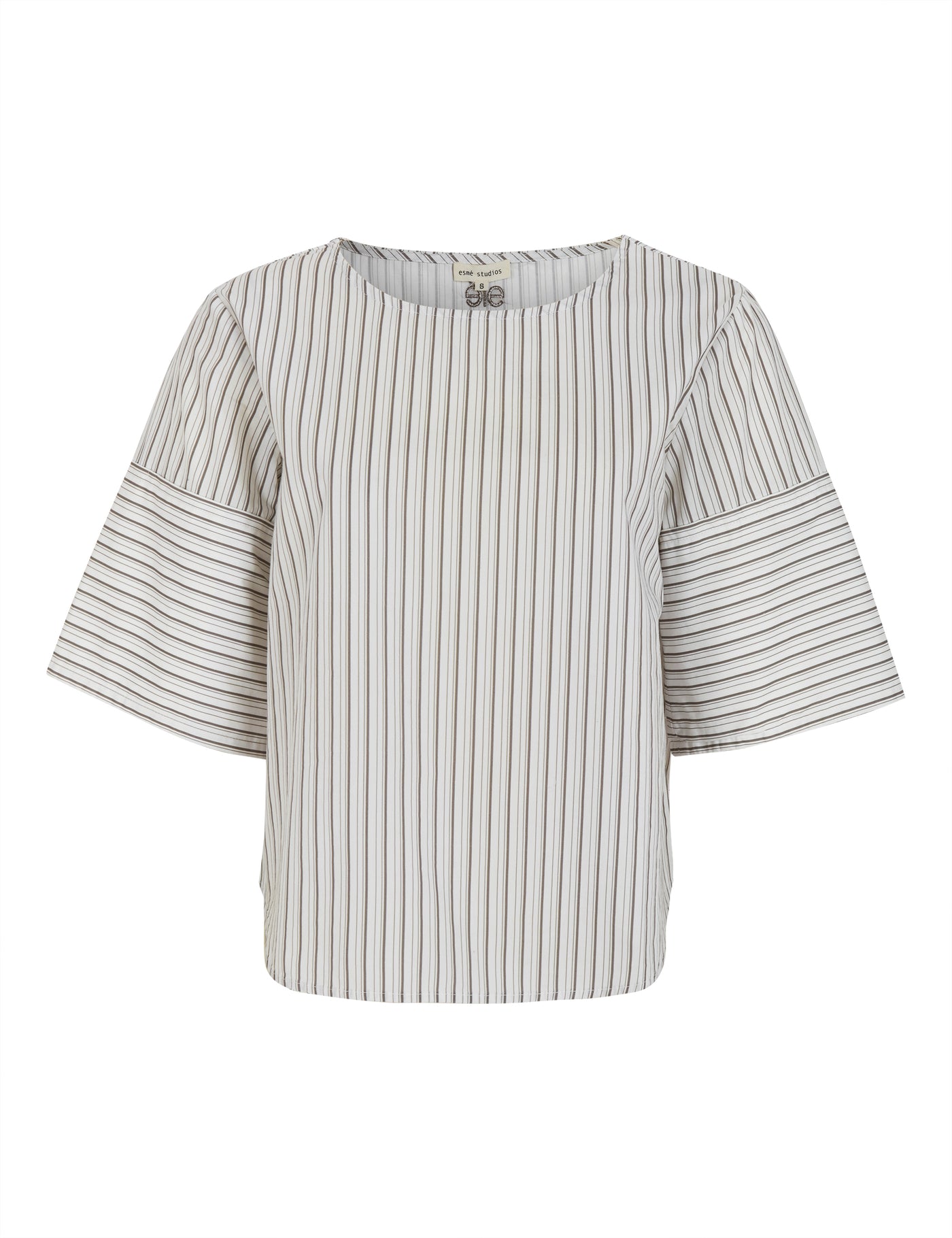 esmé studios ESNeva 2/4 Blouse Shirts & Blouse 206 Snow White Stripes