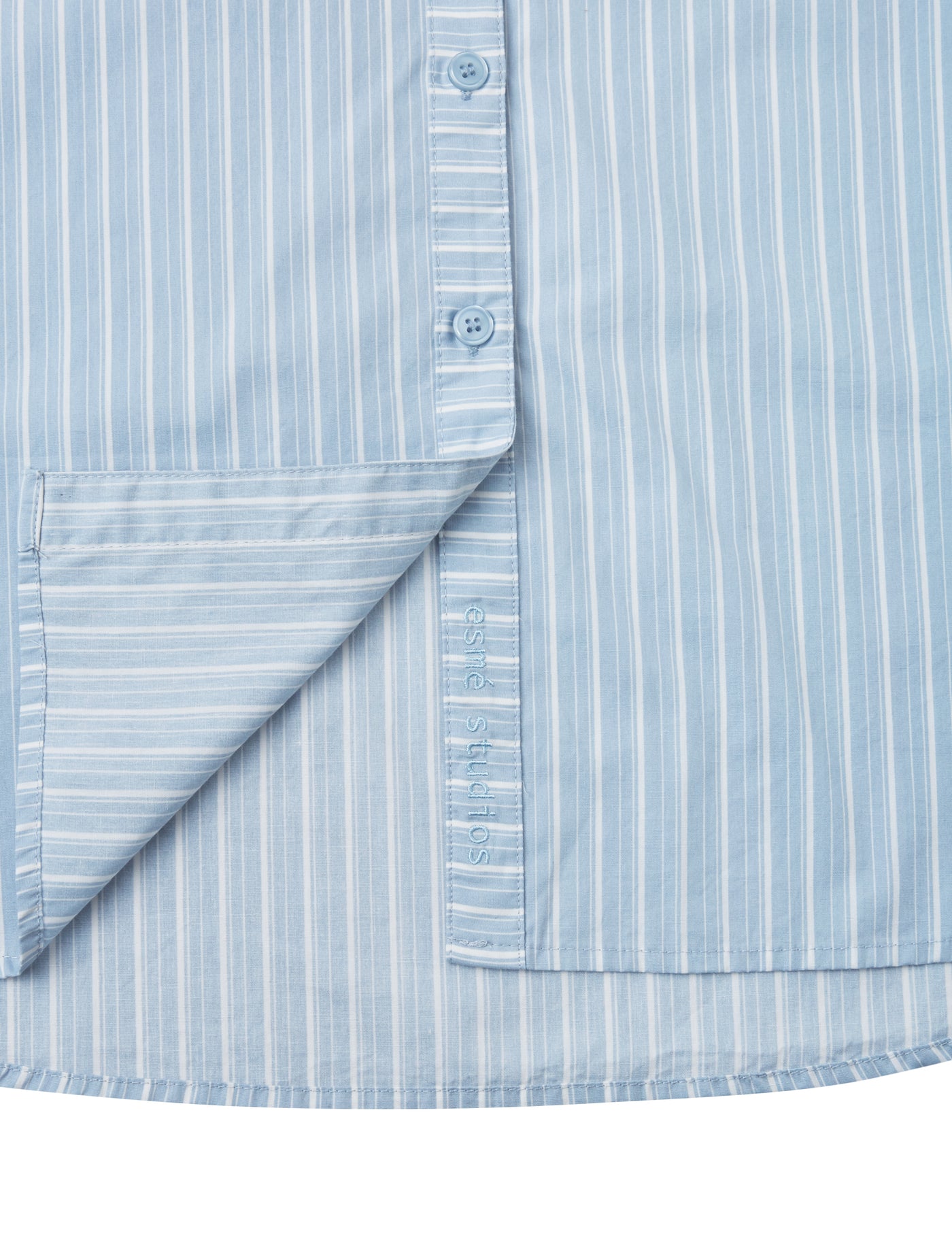 esmé studios ESNeva LS Shirt Shirt 207 Blue Fog Stripes