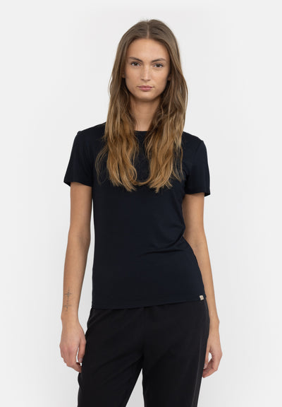 esmé studios ESPenelope Slim Fit T-shirt T-shirt and Tops 001 Black