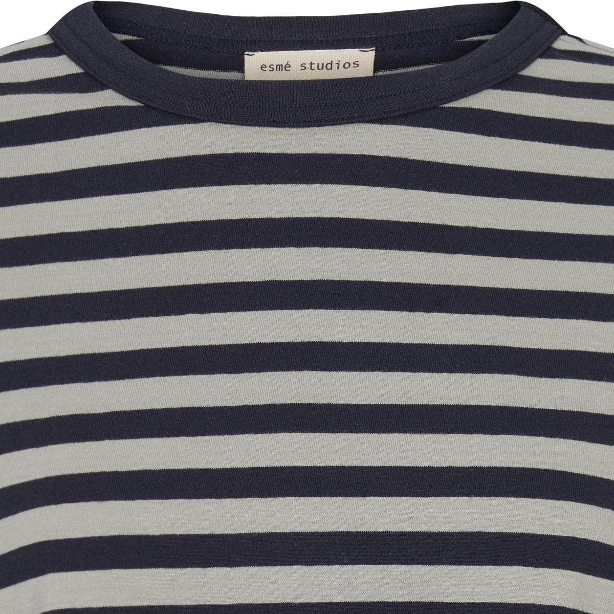 esmé studios ESSigne LS Striped T-shirt - GOTS T-shirt and Tops 209 Dark Sapphire Stripe