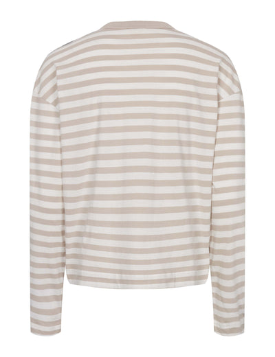 esmé studios ESSigne LS Striped T-shirt - GOTS T-Shirt 210 Chateau Gray Stripe