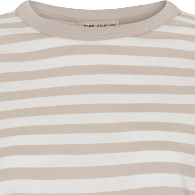 esmé studios ESSigne LS Striped T-shirt - GOTS T-shirt and Tops 210 Chateau Gray Stripe